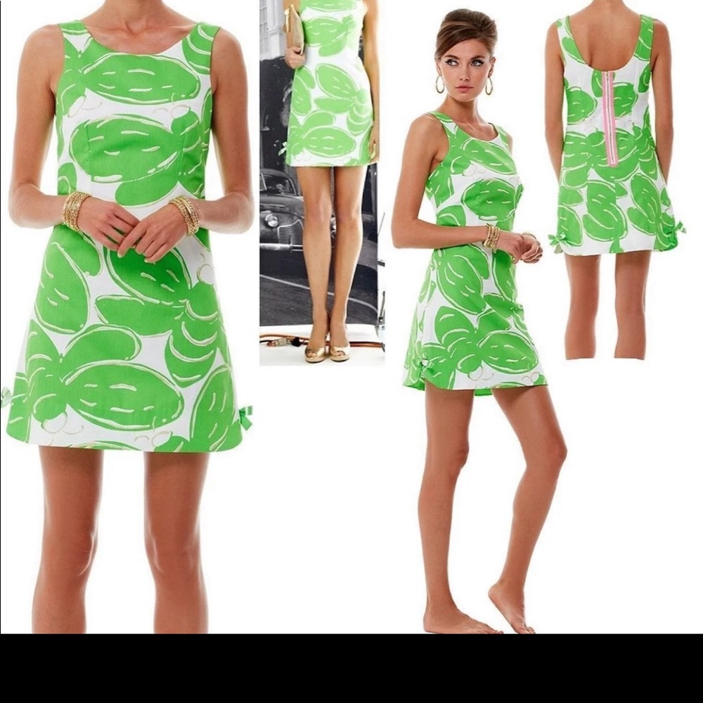 Lilly Pulitzer white stinger large glitter dress